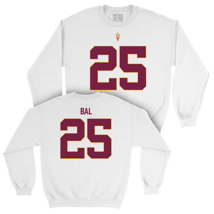 Arizona State Football White Blitz Crew - Jackquintin Bal Small