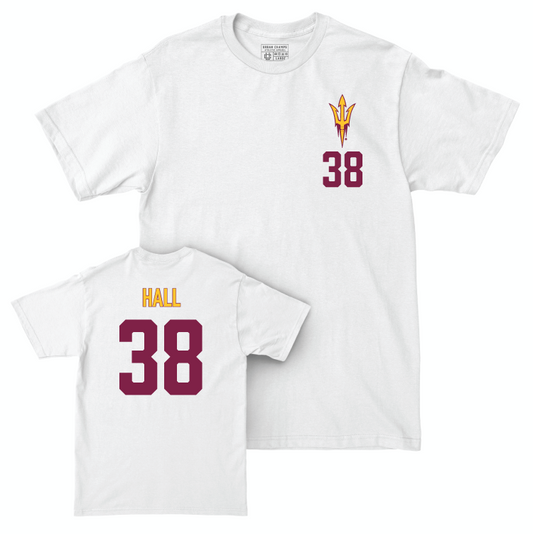 Arizona State Softball White Logo Comfort Colors Tee - Kelsey Hall Small