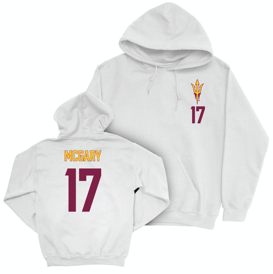 Arizona State Baseball White Logo Hoodie - Ky McGary Small