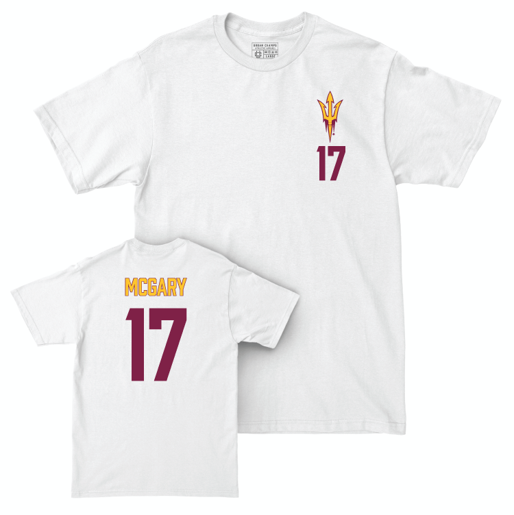 Arizona State Baseball White Logo Comfort Colors Tee - Ky McGary Small