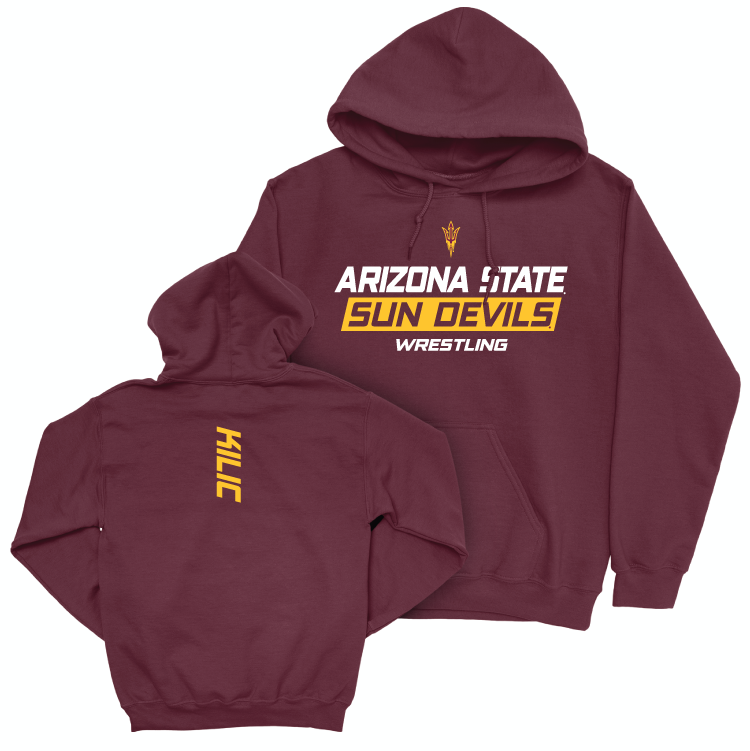 Arizona State Wrestling Maroon Rush Hoodie - Michael Kilic Small