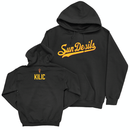 Arizona State Wrestling Black Script Hoodie - Michael Kilic Small