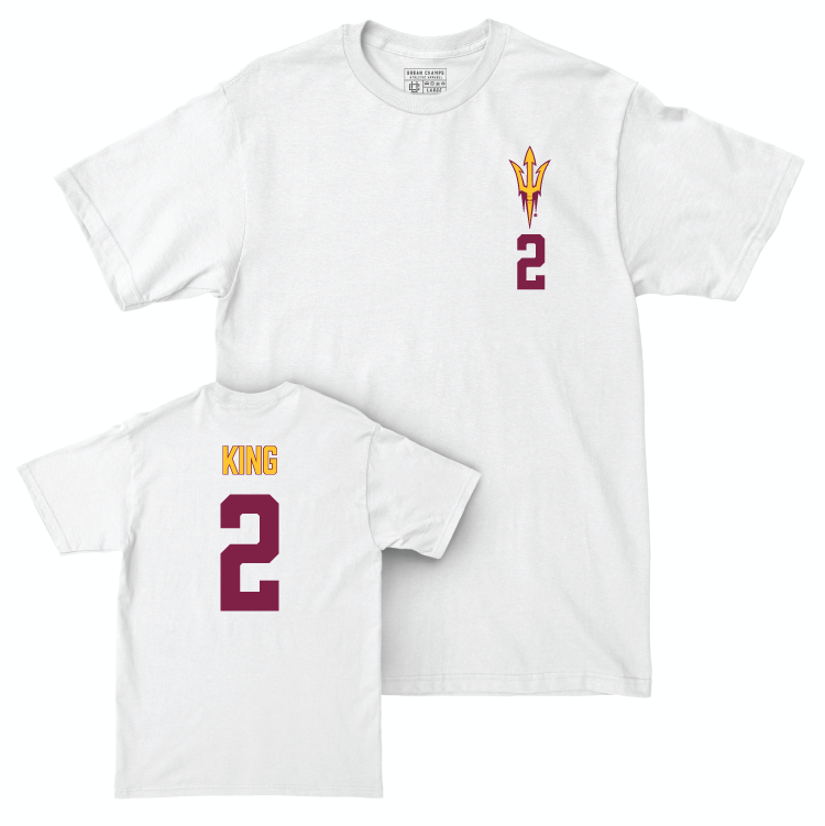 Arizona State Baseball White Logo Comfort Colors Tee - Matt King Small