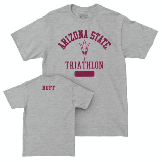 Arizona State Women's Triathlon Sport Grey Varsity Tee - Naomi Ruff Small