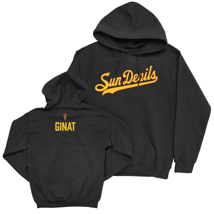 Arizona State Men's Tennis Black Script Hoodie - Roi Ginat Small