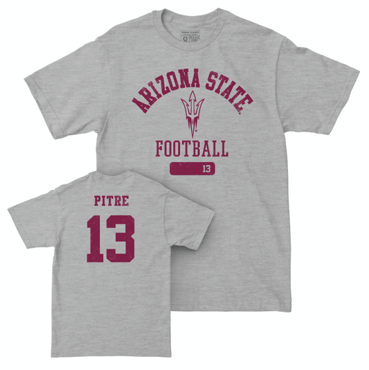 Arizona State Football Sport Grey Varsity Tee - Roman Pitre Small