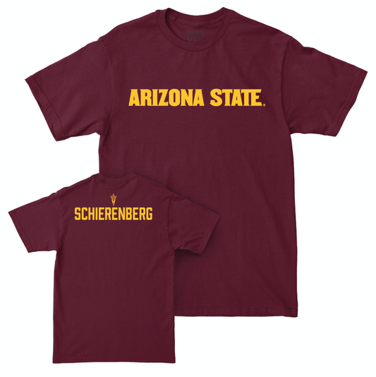 Arizona State Men's Track & Field Maroon Sideline Tee - Tyler Schierenberg Small