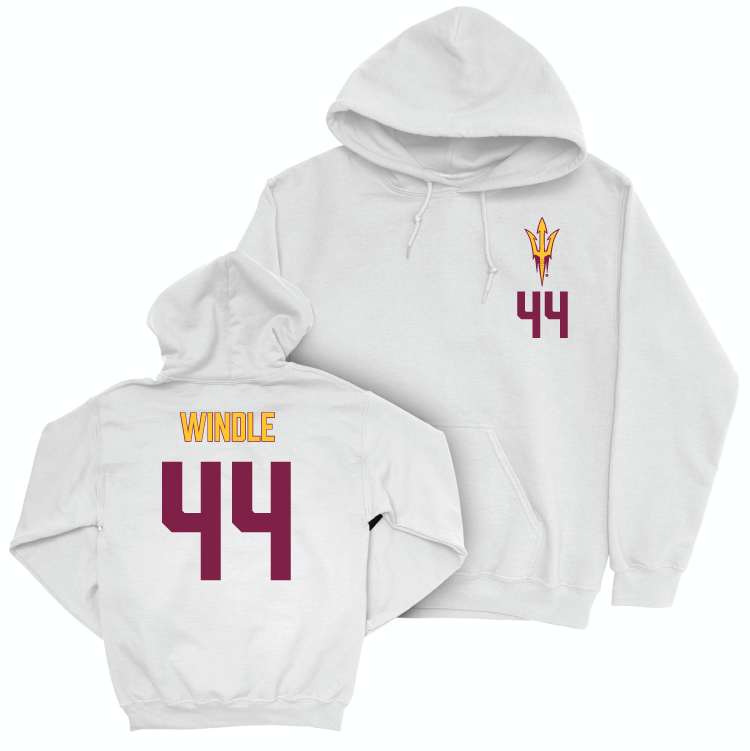 Arizona State Softball White Logo Hoodie - Tanya Windle Small