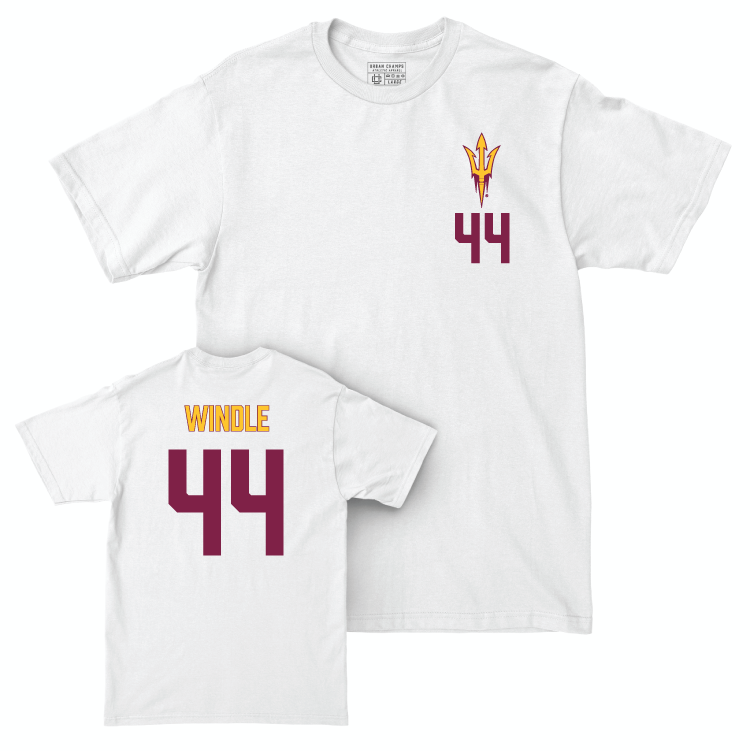 Arizona State Softball White Logo Comfort Colors Tee - Tanya Windle Small