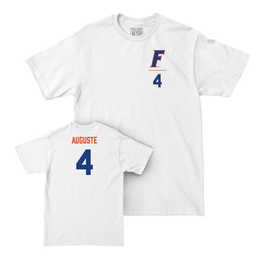 Florida Women's Volleyball White Logo Comfort Colors Tee - Jaela Auguste