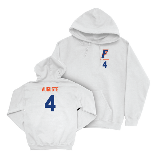 Florida Women's Volleyball White Logo Hoodie - Jaela Auguste