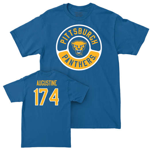 Pitt Wrestling Blue Arch Tee - Luca Augustine