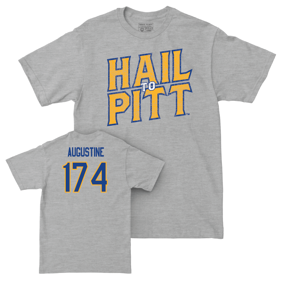 Pitt Wrestling Sport Grey H2P Tee - Luca Augustine