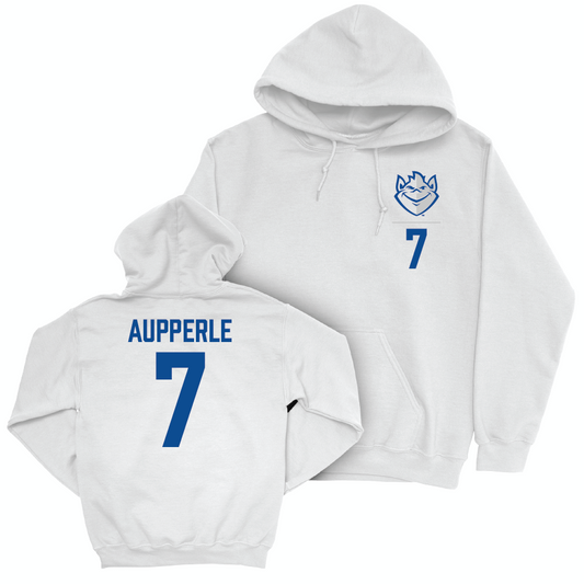 Saint Louis Women's Volleyball White Logo Hoodie  - Kate Aupperle