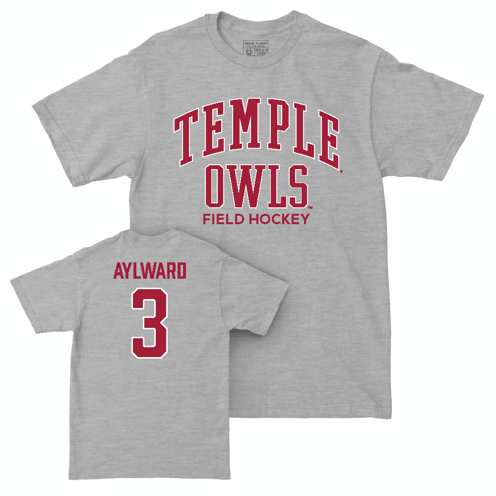 Temple Women's Field Hockey Sport Grey Classic Tee - Sydney Aylward | #3