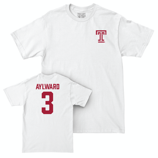 Temple Women's Field Hockey White Logo Comfort Colors Tee - Sydney Aylward | #3