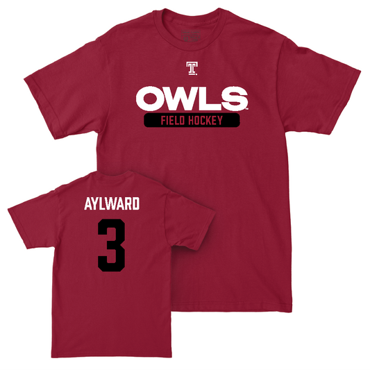 Temple Women's Field Hockey Cherry Staple Tee - Sydney Aylward | #3