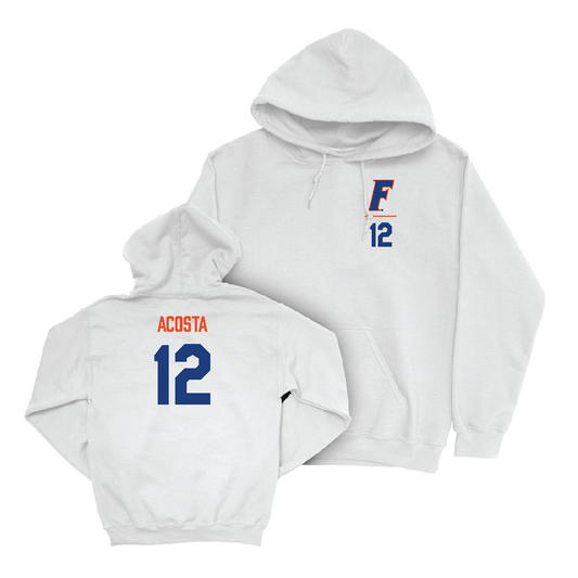 Florida Women's Soccer White Logo Hoodie  - Ryleigh Acosta