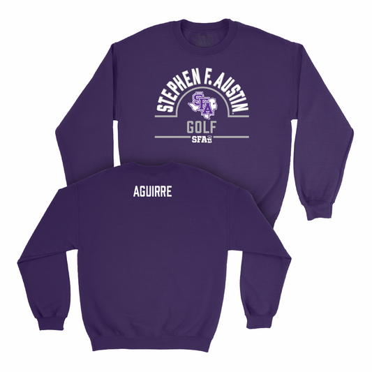 SFA Women's Golf Purple Arch Crew  - Jessica Aguirre