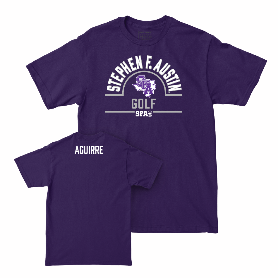 SFA Women's Golf Purple Arch Tee  - Jessica Aguirre