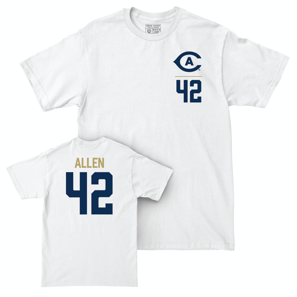 UC Davis Football White Logo Comfort Colors Tee  - Charlie Allen