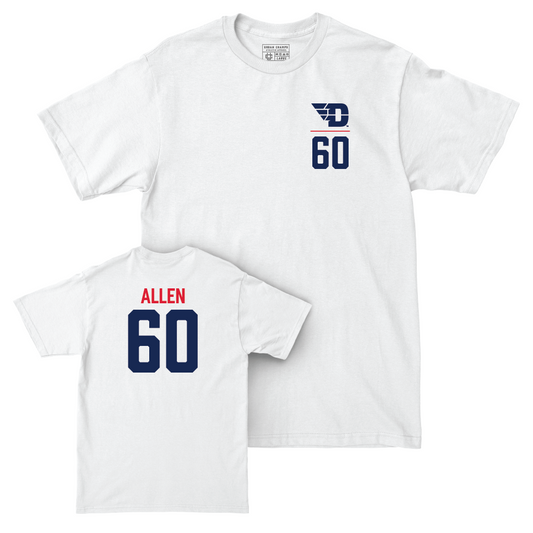 Dayton Football White Logo Comfort Colors Tee - Joel Allen