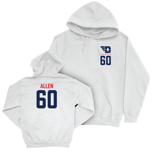 Dayton Football White Logo Hoodie - Joel Allen