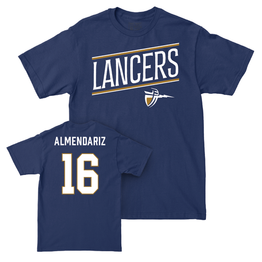 CBU Women's Water Polo Navy Slant Tee   - Julia Almendariz