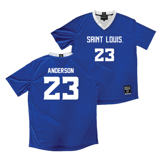 Saint Louis Men's Soccer Royal Jersey - Tanner Anderson