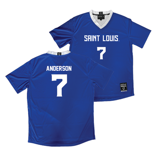 Saint Louis Men's Soccer Royal Jersey - Seth Anderson