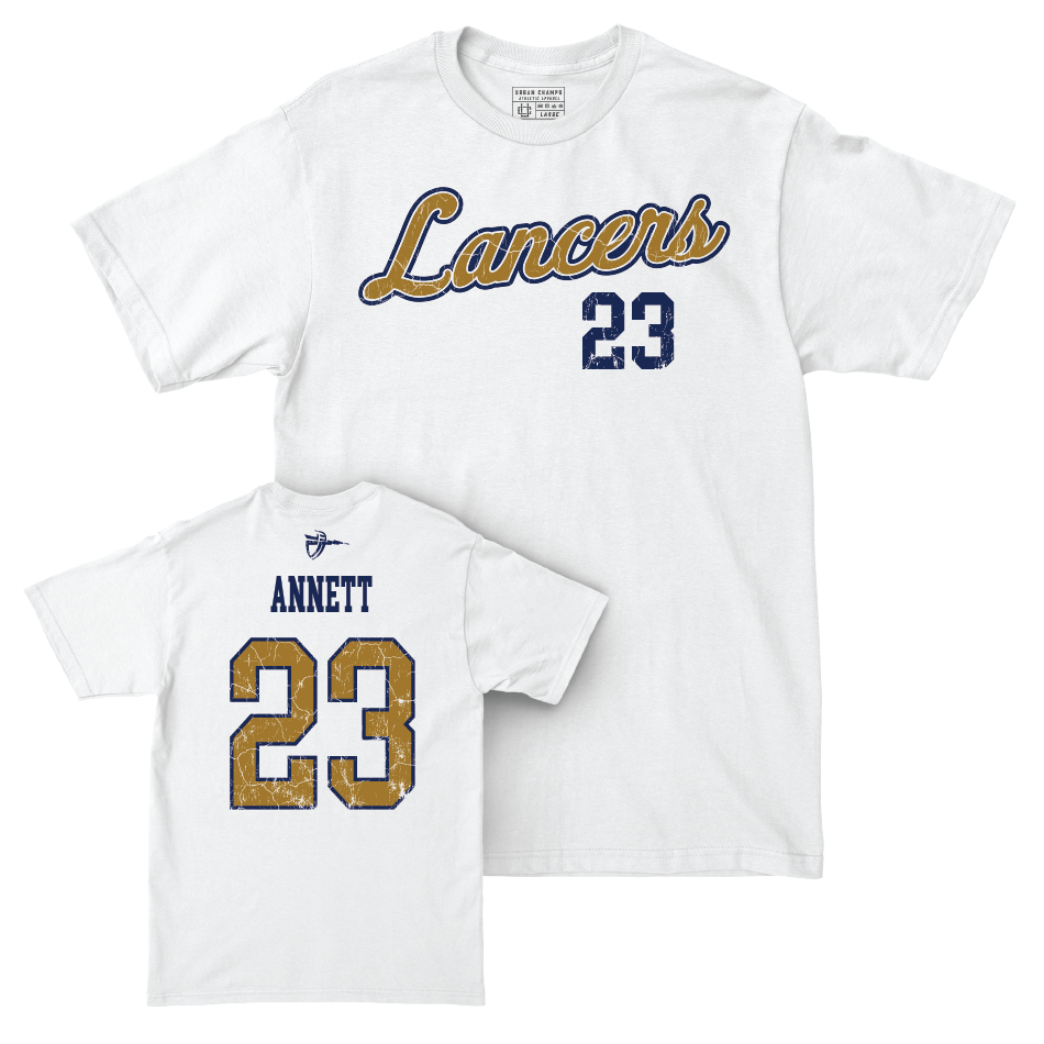 CBU Softball White Script Comfort Colors Tee   - Ashlee Annett