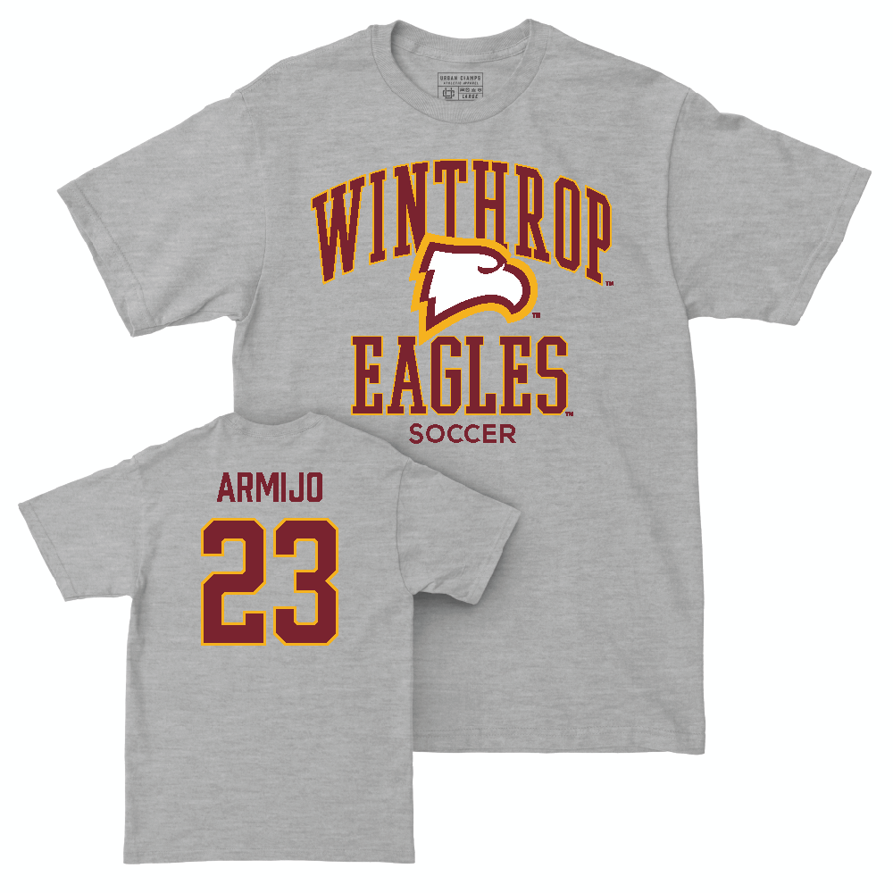 Winthrop Men's Soccer Sport Grey Classic Tee  - Ryan Armijo