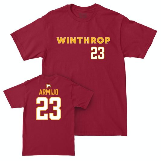 Winthrop Men's Soccer Maroon Sideline Tee  - Ryan Armijo