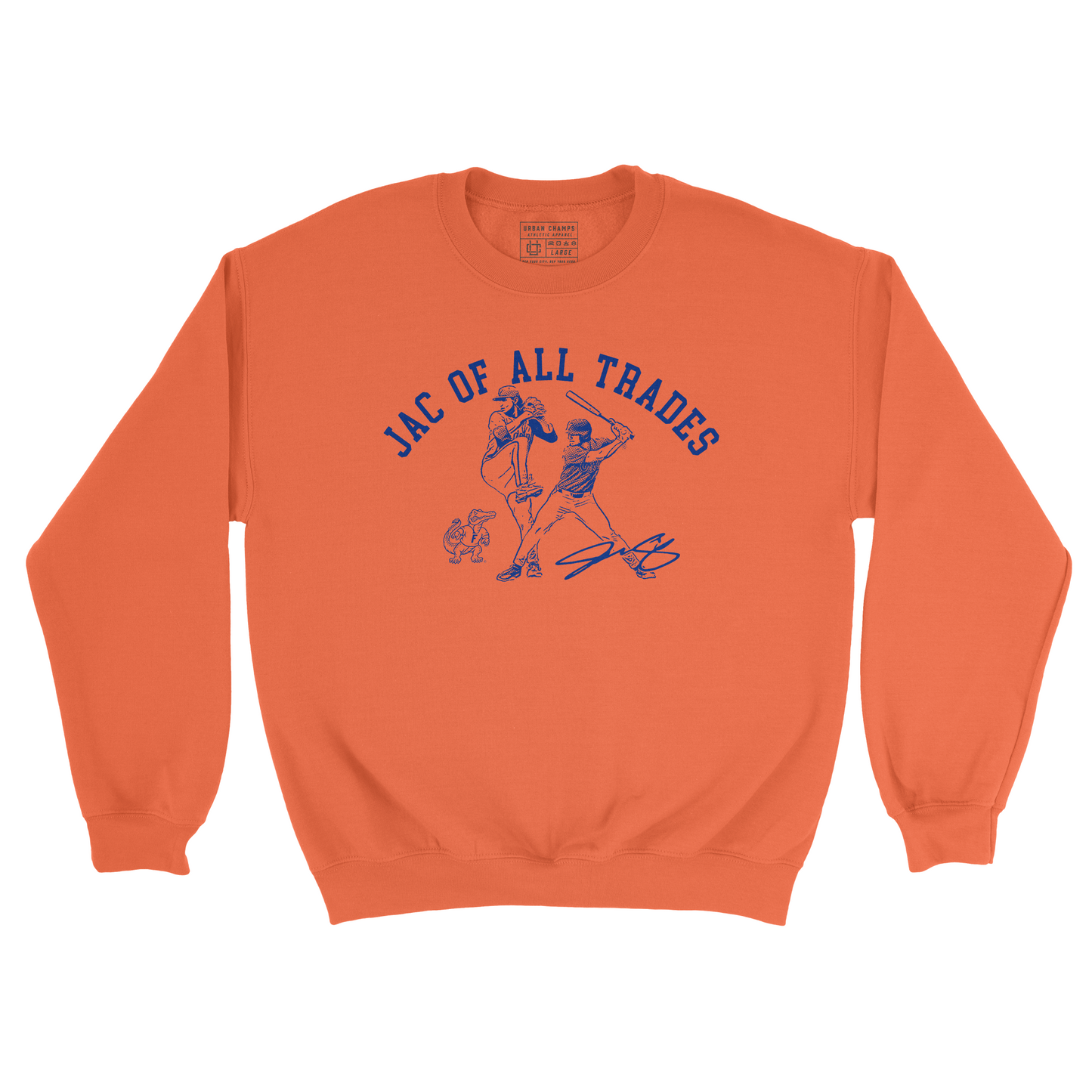 EXCLUSIVE RELEASE: Jac of All Trades Orange Crewneck