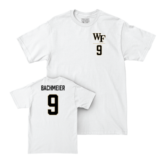 Wake Forest Football White Logo Comfort Colors Tee  - Hank Bachmeier