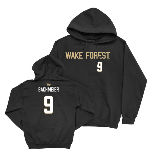 Wake Forest Football Black Sideline Hoodie  - Hank Bachmeier