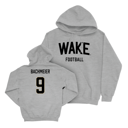 Wake Forest Football Sport Grey Wordmark Hoodie  - Hank Bachmeier