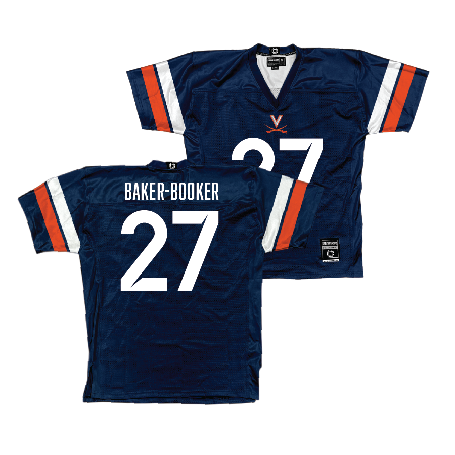 UVA Football Navy Jersey - Trent Baker-Booker | #27