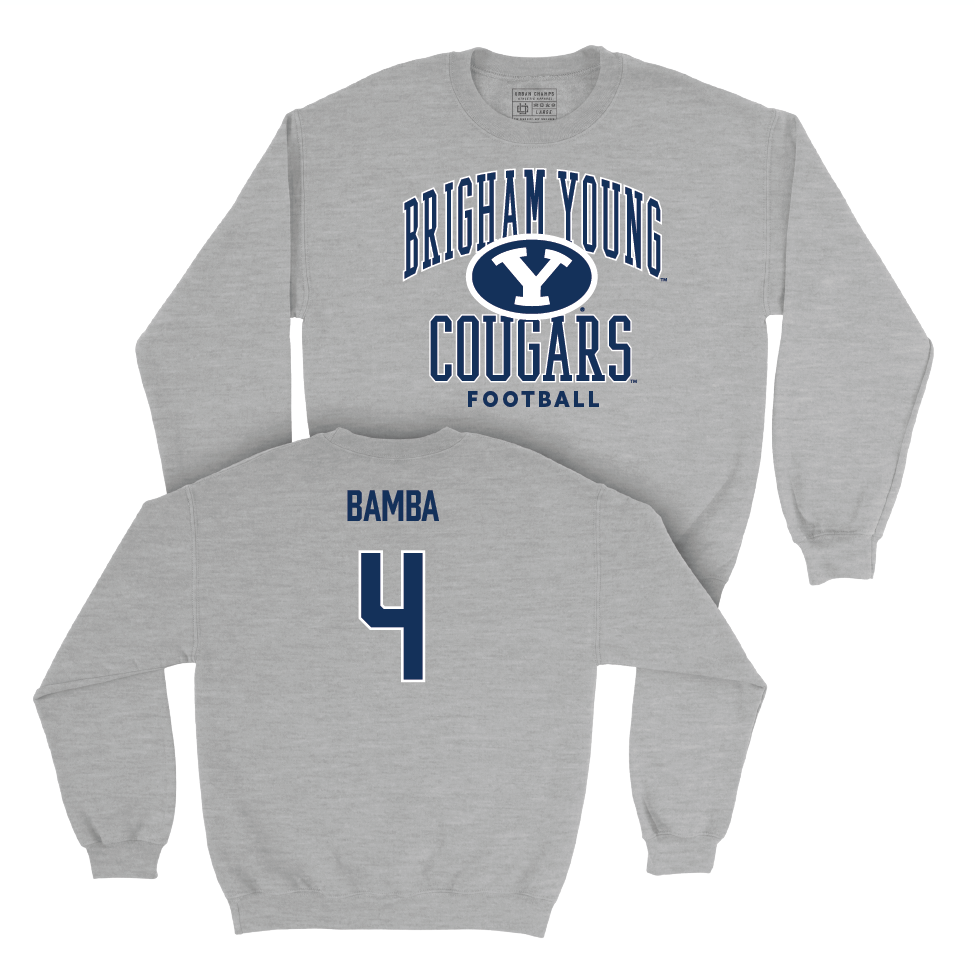 BYU Football Sport Grey Classic Crew - Mory Bamba