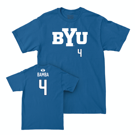 BYU Football Royal Wordmark Tee - Mory Bamba