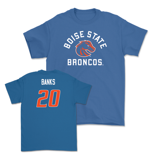 Boise State Football Blue Arch Tee  - Davon Banks