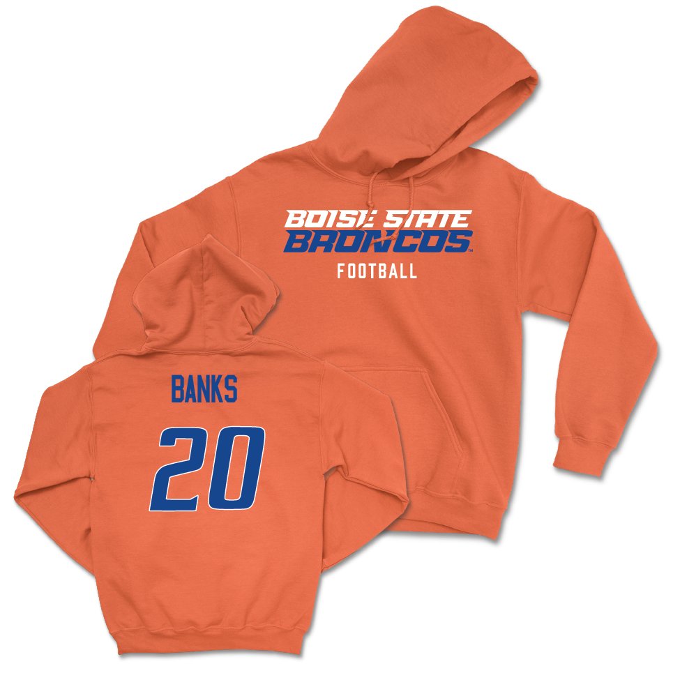 Boise State Football Orange Staple Hoodie  - Davon Banks