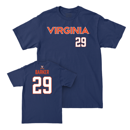 Virginia Baseball Navy Sideline Tee  - Blake Barker