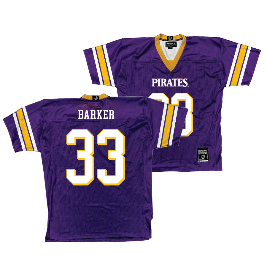 East Carolina Purple Football Jersey   - Zakye Barker