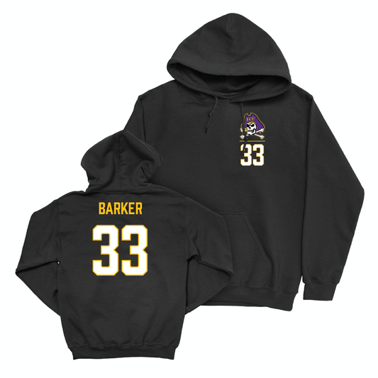 East Carolina Football Black Logo Hoodie   - Zakye Barker