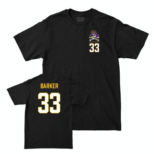 East Carolina Football Black Logo Tee   - Zakye Barker