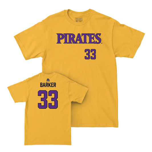 East Carolina Football Gold Pirates Tee   - Zakye Barker