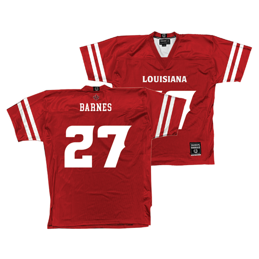 Louisiana Football Red Jersey - Key'Savalyn Barnes | #27