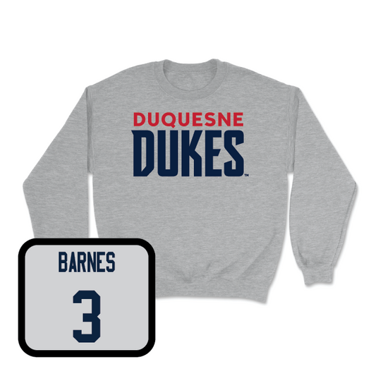 Duquesne Football Sport Grey Lock Crew - CJ Barnes