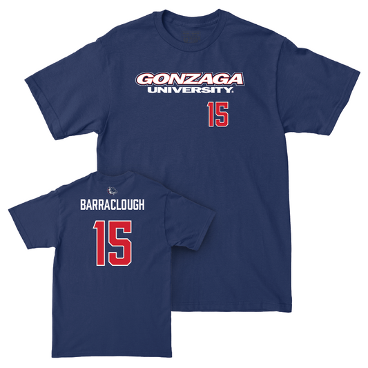 Gonzaga Women's Soccer Navy Wordmark Tee  - Taryn Barraclough